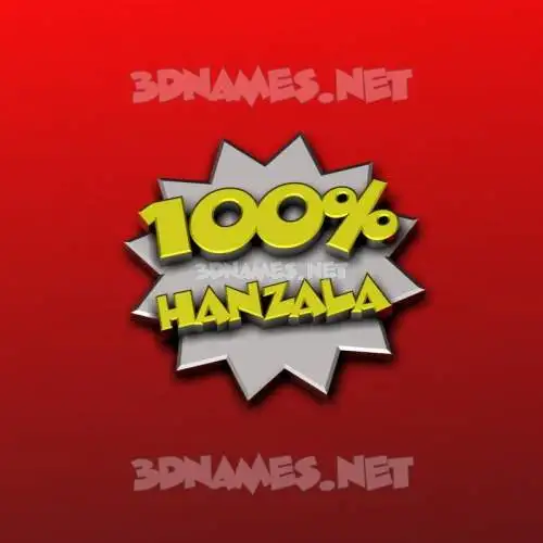 hanzala in 100 Percent style - 3D name wallpaper hanzala in 100 Percent style - 3D name wallpaper