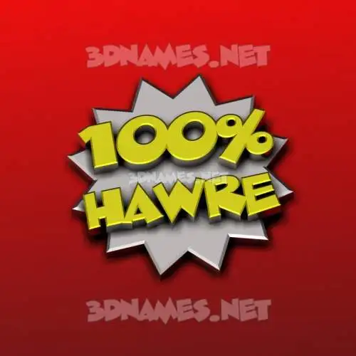 hawre in 100 Percent style - 3D name wallpaper hawre in 100 Percent style - 3D name wallpaper