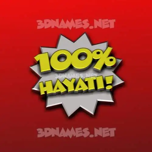 hayati in 100 Percent style - 3D name wallpaper hayati in 100 Percent style - 3D name wallpaper