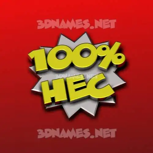 hec in 100 Percent style - 3D name wallpaper hec in 100 Percent style - 3D name wallpaper