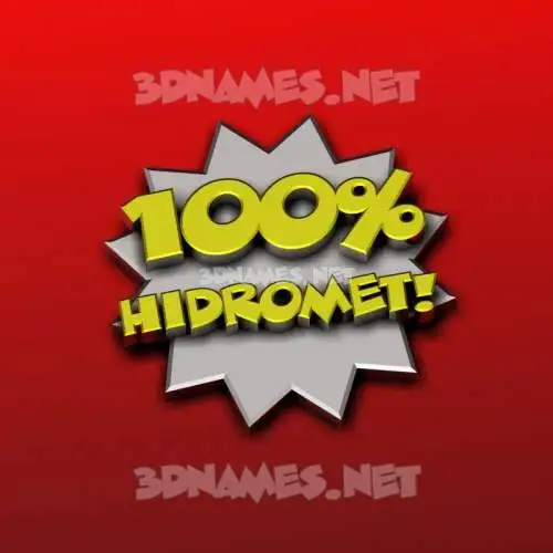 hidromet in 100 Percent style - 3D name wallpaper hidromet in 100 Percent style - 3D name wallpaper