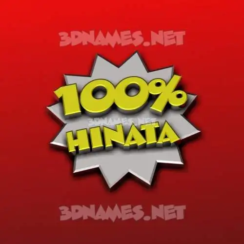 hinata in 100 Percent style - 3D name wallpaper hinata in 100 Percent style - 3D name wallpaper