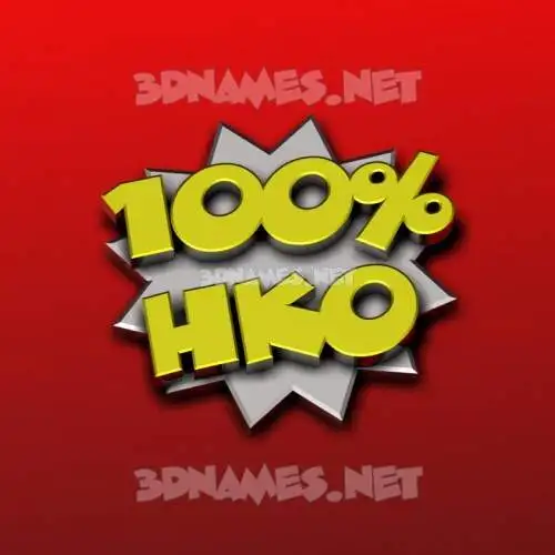 hko in 100 Percent style - 3D name wallpaper hko in 100 Percent style - 3D name wallpaper