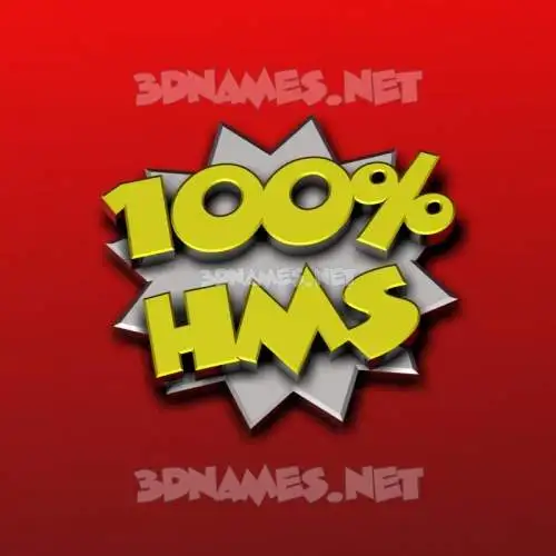 hms in 100 Percent style - 3D name wallpaper hms in 100 Percent style - 3D name wallpaper