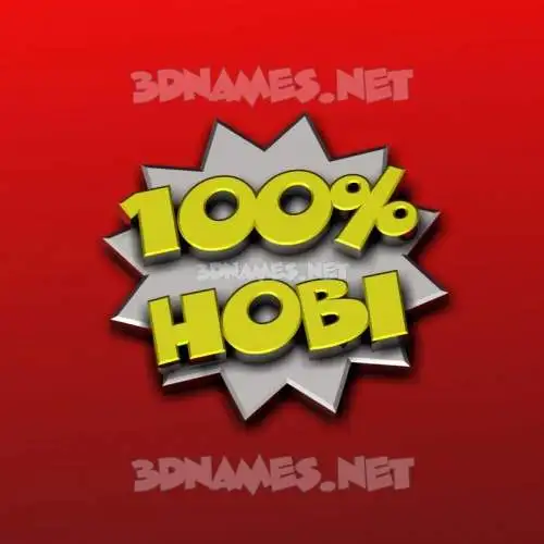 hobi in 100 Percent style - 3D name wallpaper hobi in 100 Percent style - 3D name wallpaper