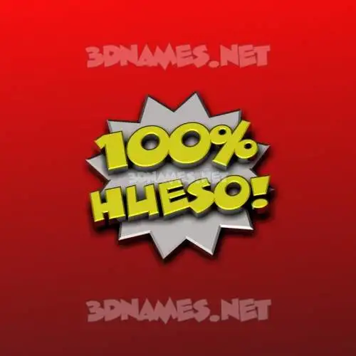 hueso in 100 Percent style - 3D name wallpaper hueso in 100 Percent style - 3D name wallpaper