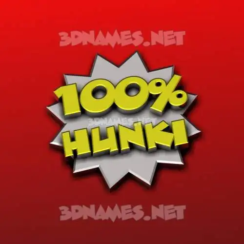 hunki in 100 Percent style - 3D name wallpaper hunki in 100 Percent style - 3D name wallpaper