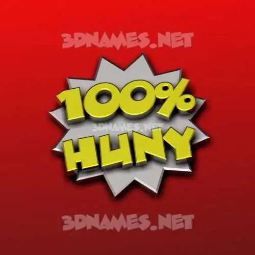 huny in 100 Percent style - 3D name wallpaper huny in 100 Percent style - 3D name wallpaper
