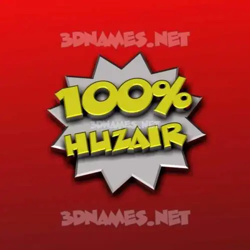 huzair in 100 Percent style - 3D name wallpaper huzair in 100 Percent style - 3D name wallpaper