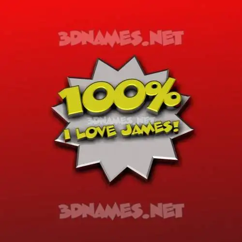 i love james in 100 Percent style - 3D name wallpaper i love james in 100 Percent style - 3D name wallpaper