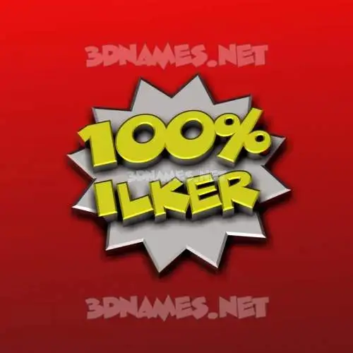 ilker in 100 Percent style - 3D name wallpaper ilker in 100 Percent style - 3D name wallpaper