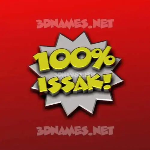 issak in 100 Percent style - 3D name wallpaper issak in 100 Percent style - 3D name wallpaper