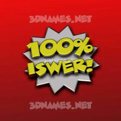 iswer in 100 Percent style - 3D name wallpaper iswer in 100 Percent style - 3D name wallpaper