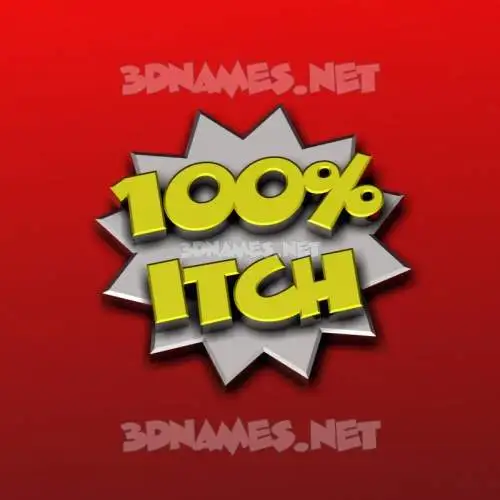 itch in 100 Percent style - 3D name wallpaper itch in 100 Percent style - 3D name wallpaper