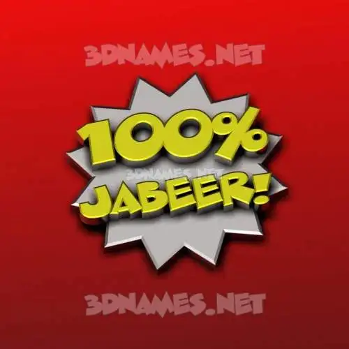 jabeer in 100 Percent style - 3D name wallpaper jabeer in 100 Percent style - 3D name wallpaper