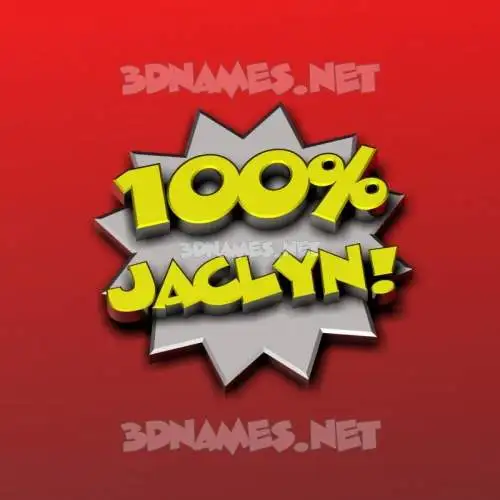 jaclyn in 100 Percent style - 3D name wallpaper jaclyn in 100 Percent style - 3D name wallpaper