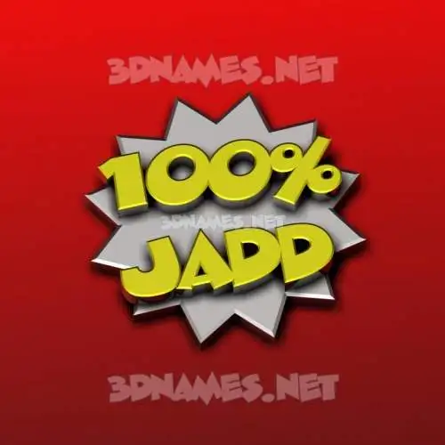 jadd in 100 Percent style - 3D name wallpaper jadd in 100 Percent style - 3D name wallpaper