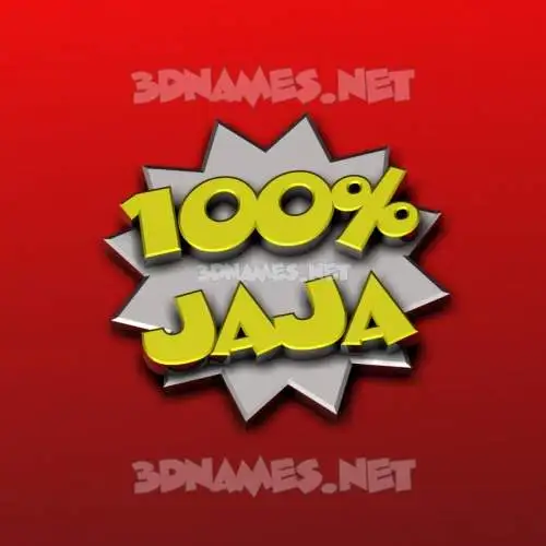 jaja in 100 Percent style - 3D name wallpaper jaja in 100 Percent style - 3D name wallpaper