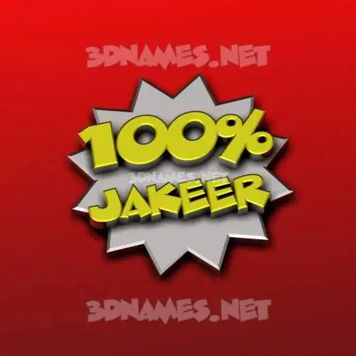 jakeer in 100 Percent style - 3D name wallpaper jakeer in 100 Percent style - 3D name wallpaper