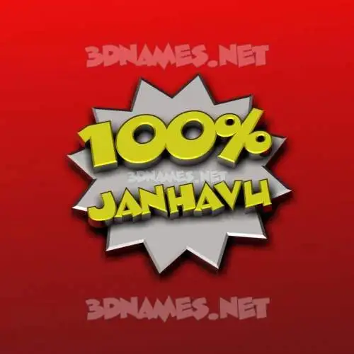janhavu in 100 Percent style - 3D name wallpaper janhavu in 100 Percent style - 3D name wallpaper