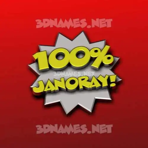 janoray in 100 Percent style - 3D name wallpaper janoray in 100 Percent style - 3D name wallpaper