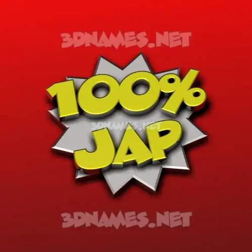 jap in 100 Percent style - 3D name wallpaper jap in 100 Percent style - 3D name wallpaper