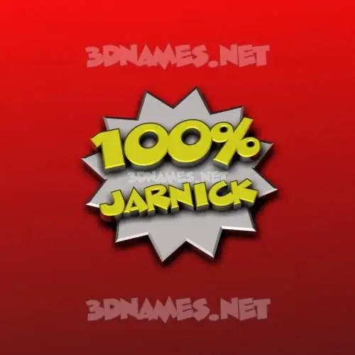 jarnick in 100 Percent style - 3D name wallpaper jarnick in 100 Percent style - 3D name wallpaper