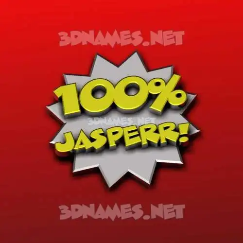 jasperr in 100 Percent style - 3D name wallpaper jasperr in 100 Percent style - 3D name wallpaper