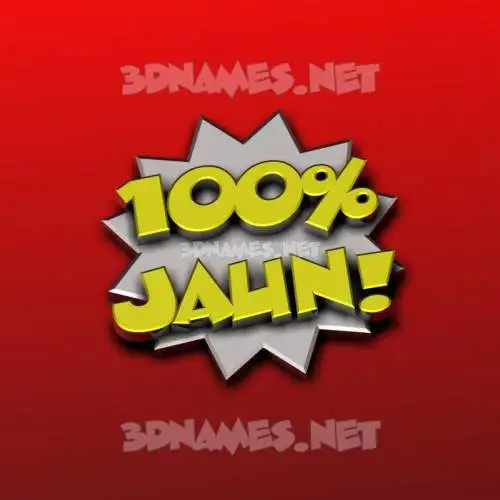 jaun in 100 Percent style - 3D name wallpaper