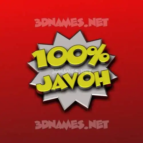 javoh in 100 Percent style - 3D name wallpaper javoh in 100 Percent style - 3D name wallpaper