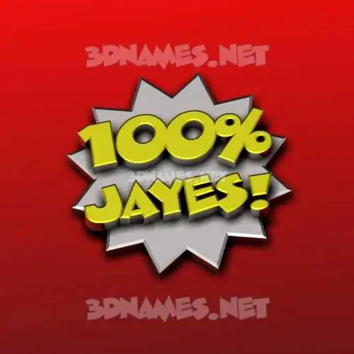 jayes in 100 Percent style - 3D name wallpaper jayes in 100 Percent style - 3D name wallpaper