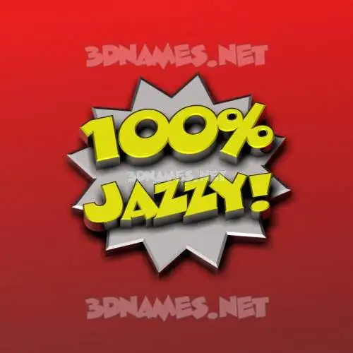 jazzy in 100 Percent style - 3D name wallpaper jazzy in 100 Percent style - 3D name wallpaper