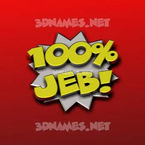 jeb in 100 Percent style - 3D name wallpaper jeb in 100 Percent style - 3D name wallpaper