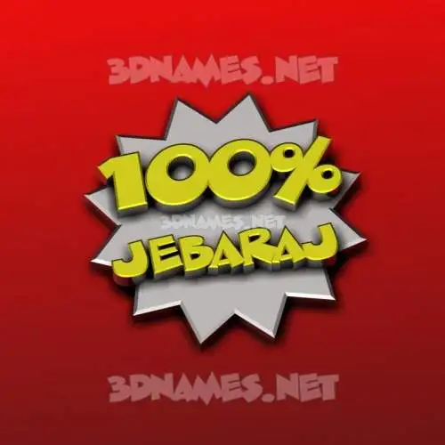 jebaraj in 100 Percent style - 3D name wallpaper jebaraj in 100 Percent style - 3D name wallpaper