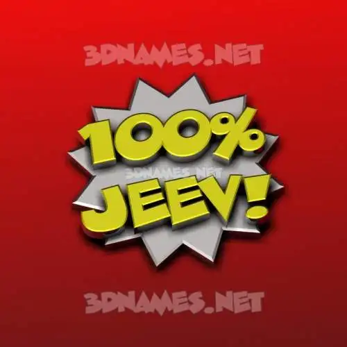 jeev in 100 Percent style - 3D name wallpaper jeev in 100 Percent style - 3D name wallpaper