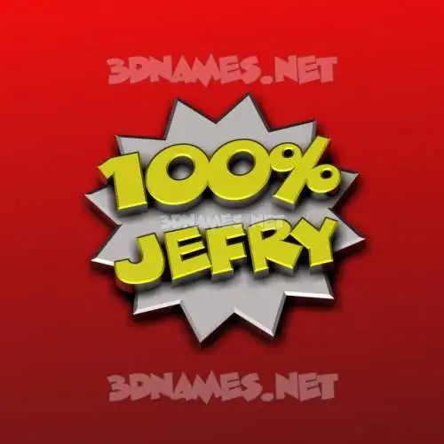 jefry in 100 Percent style - 3D name wallpaper jefry in 100 Percent style - 3D name wallpaper