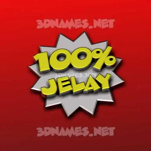 jelay in 100 Percent style - 3D name wallpaper jelay in 100 Percent style - 3D name wallpaper