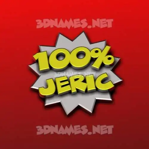 jeric in 100 Percent style - 3D name wallpaper jeric in 100 Percent style - 3D name wallpaper