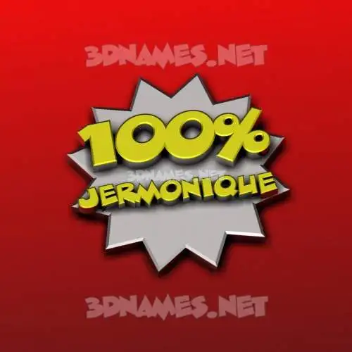 jermonique in 100 Percent style - 3D name wallpaper jermonique in 100 Percent style - 3D name wallpaper