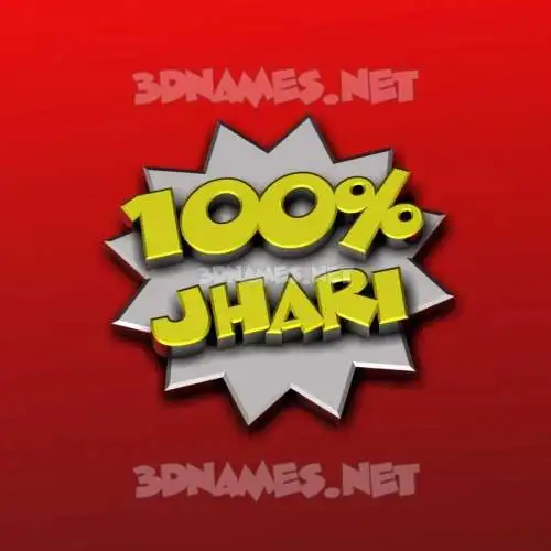jhari in 100 Percent style - 3D name wallpaper jhari in 100 Percent style - 3D name wallpaper