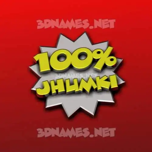 jhumki in 100 Percent style - 3D name wallpaper jhumki in 100 Percent style - 3D name wallpaper