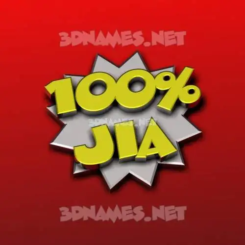 jia in 100 Percent style - 3D name wallpaper jia in 100 Percent style - 3D name wallpaper