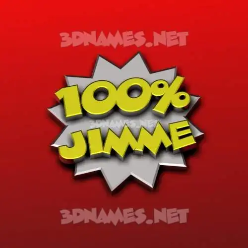 jimme in 100 Percent style - 3D name wallpaper