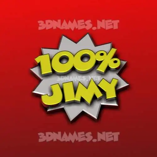 jimy in 100 Percent style - 3D name wallpaper