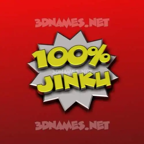 jinku in 100 Percent style - 3D name wallpaper jinku in 100 Percent style - 3D name wallpaper