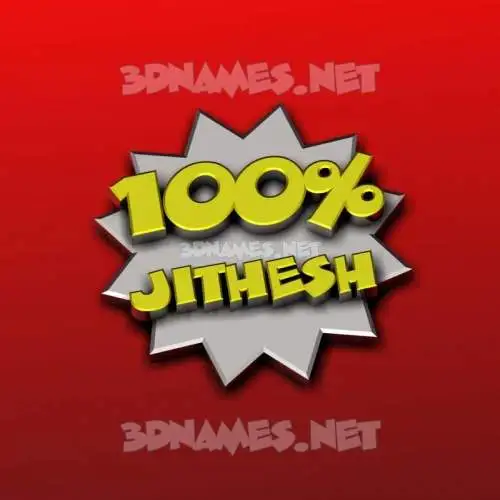jithesh in 100 Percent style - 3D name wallpaper jithesh in 100 Percent style - 3D name wallpaper