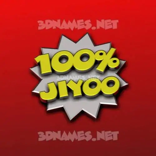 jiyoo in 100 Percent style - 3D name wallpaper jiyoo in 100 Percent style - 3D name wallpaper