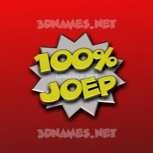 joep in 100 Percent style - 3D name wallpaper joep in 100 Percent style - 3D name wallpaper