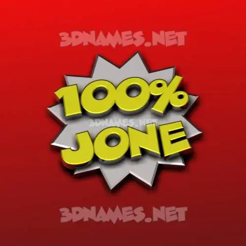 jone in 100 Percent style - 3D name wallpaper jone in 100 Percent style - 3D name wallpaper