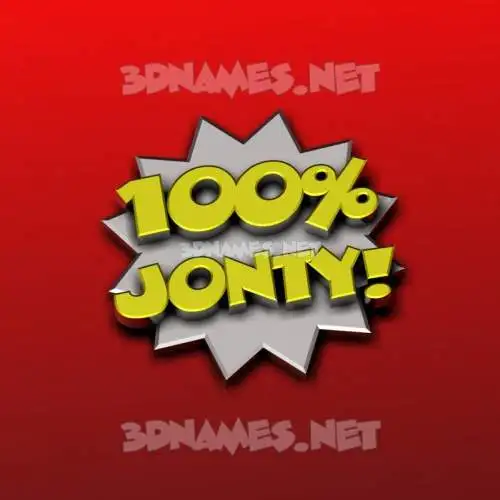 jonty in 100 Percent style - 3D name wallpaper jonty in 100 Percent style - 3D name wallpaper